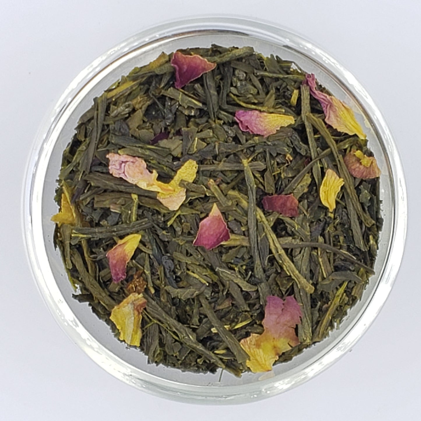 Organic Japanese Sencha Green Tea with Rose – First Flush Loose Leaf from Shizuoka – 50g | Nateavia