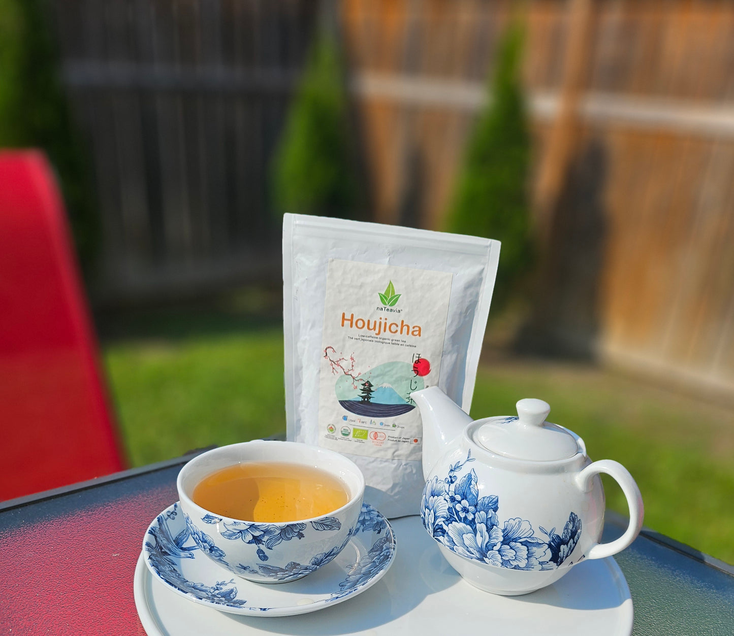 Premium Organic Japanese Houjicha, Yabukita cultivar, Gold Roast Green Tea from Shizuoka Low-Caffeine,  80g  Nateavia