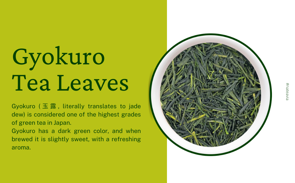 Organic Japanese Gyokuro Tea, Saemidori cultivar, Loose Leaf Green Tea from Kagoshima, Smooth Taste, Premium Grade, 50g, Nateavia