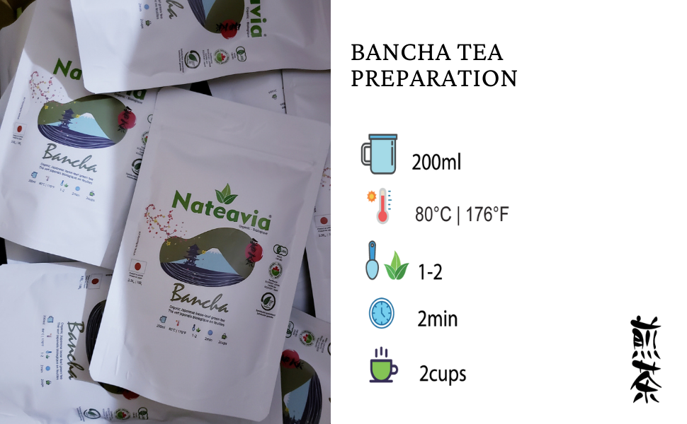 Organic Japanese Bancha Tea, Loose Leaf Green Tea from Kagoshima, Light Taste, Low Caffeine, 100g – Nateavia