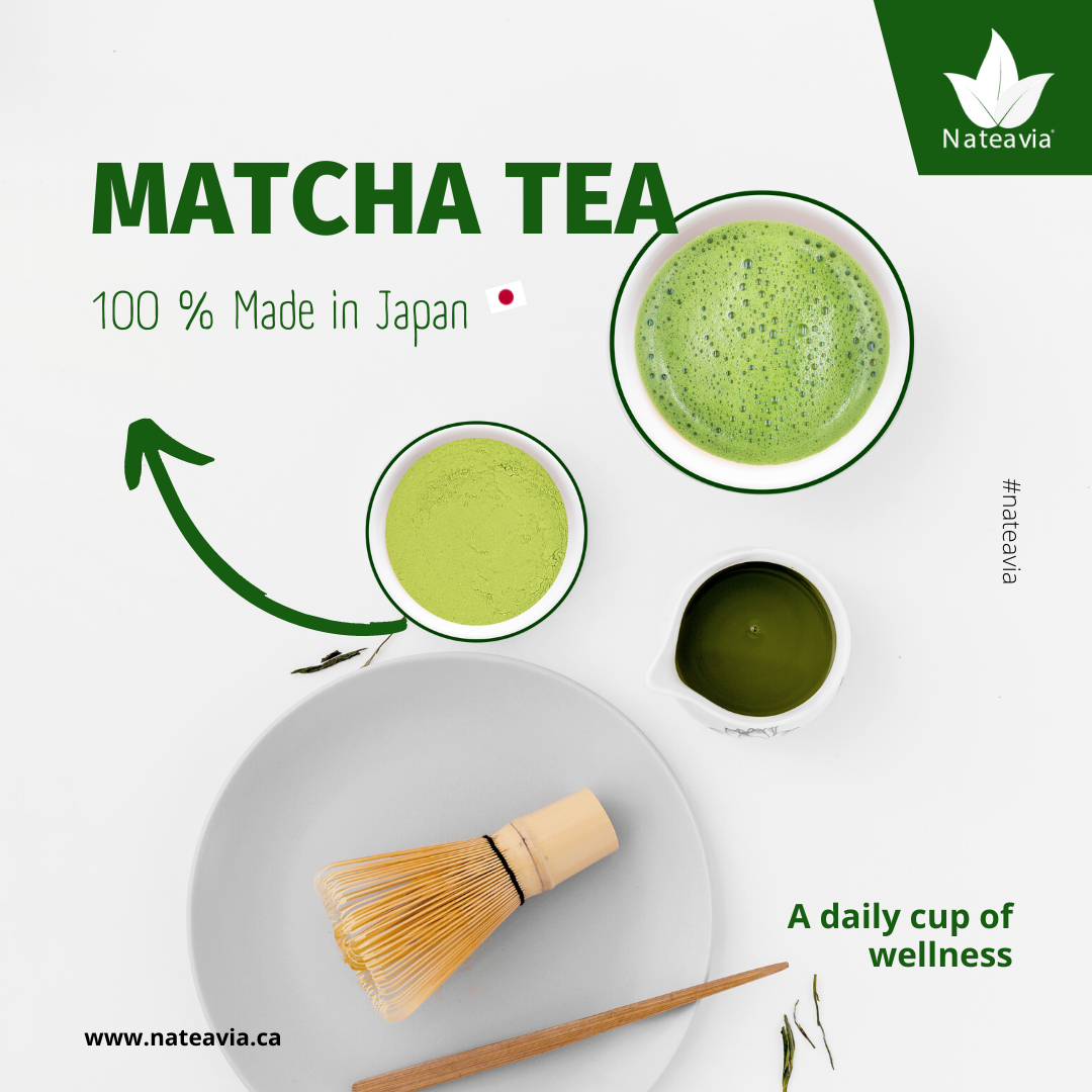 Organic Japanese Matcha Powder – Café Grade, Finely Ground, Smooth & Umami-Rich | Shizuoka Origin, 50g – Nateavia