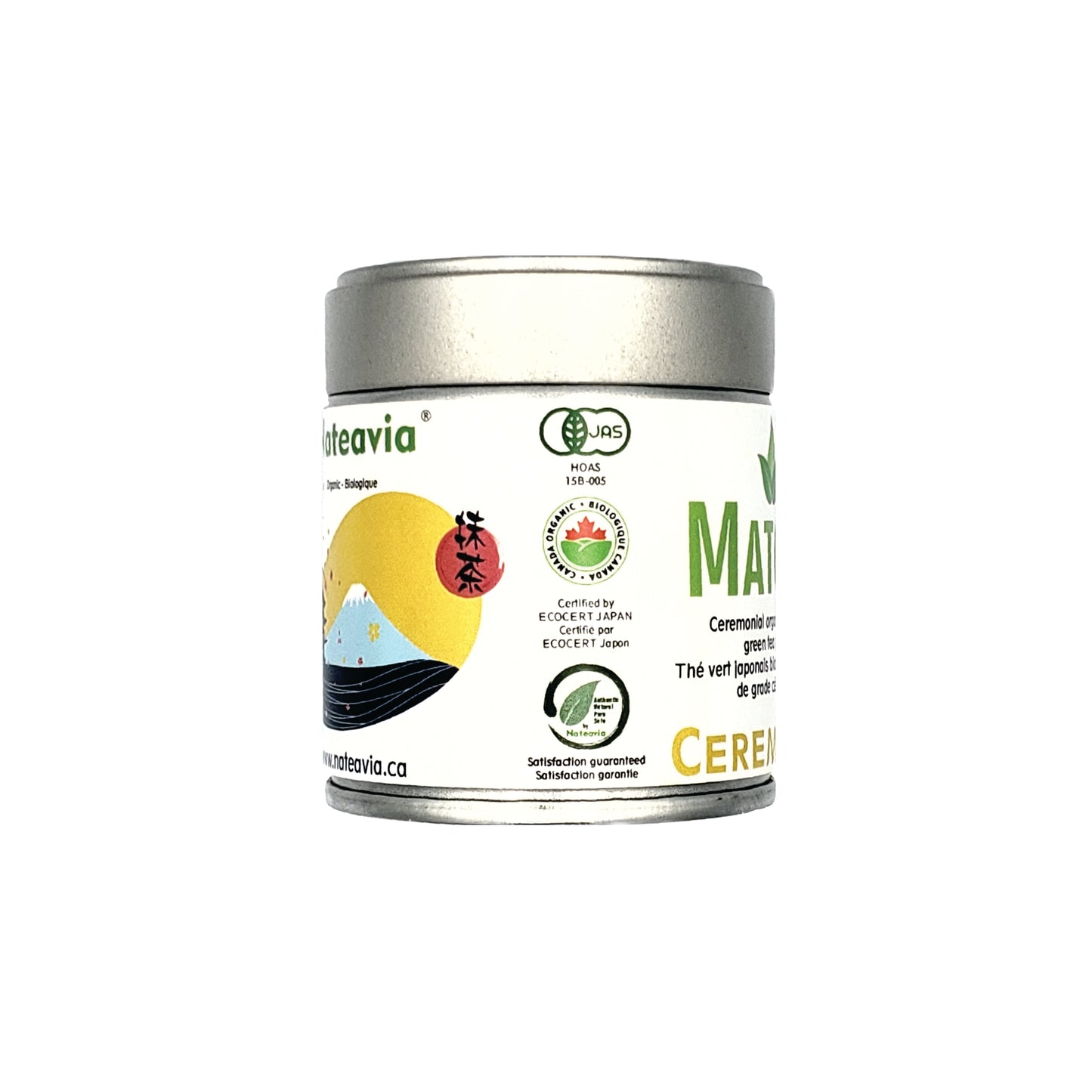 Organic Japanese MATCHA Powder, Okumidori cultivar, CEREMONIAL Grade, Unsweetened Easy Brewing Matcha, Authentic Japanese Origin from Uji-Kyoto, 40g