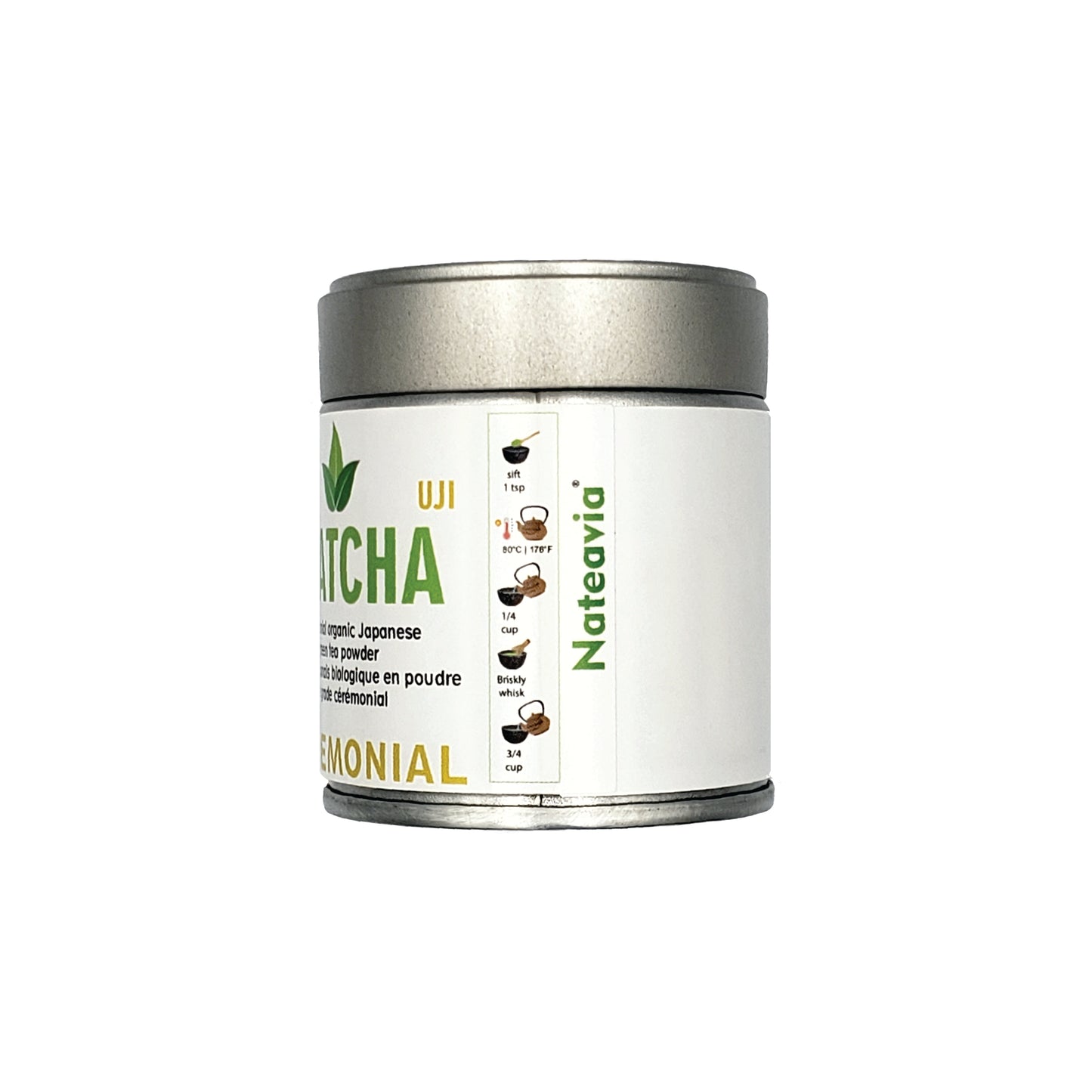 Organic Japanese MATCHA Powder, Okumidori cultivar, CEREMONIAL Grade, Unsweetened Easy Brewing Matcha, Authentic Japanese Origin from Uji-Kyoto, 40g