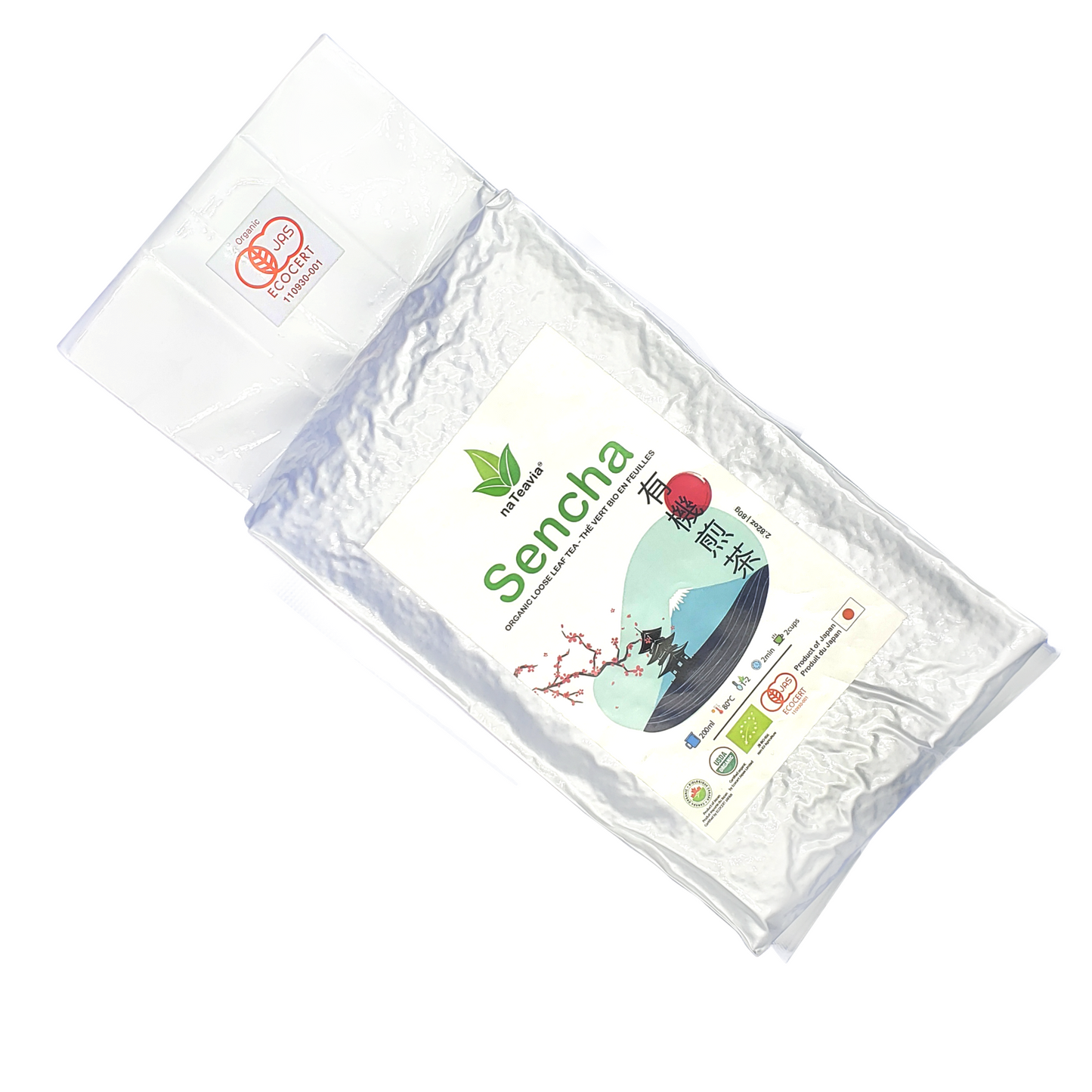 Organic Japanese Sencha Green Tea – Loose Leaf First Flush from Shizuoka | Yabukita Cultivar, Fresh & Vibrant, 1kg – Nateavia