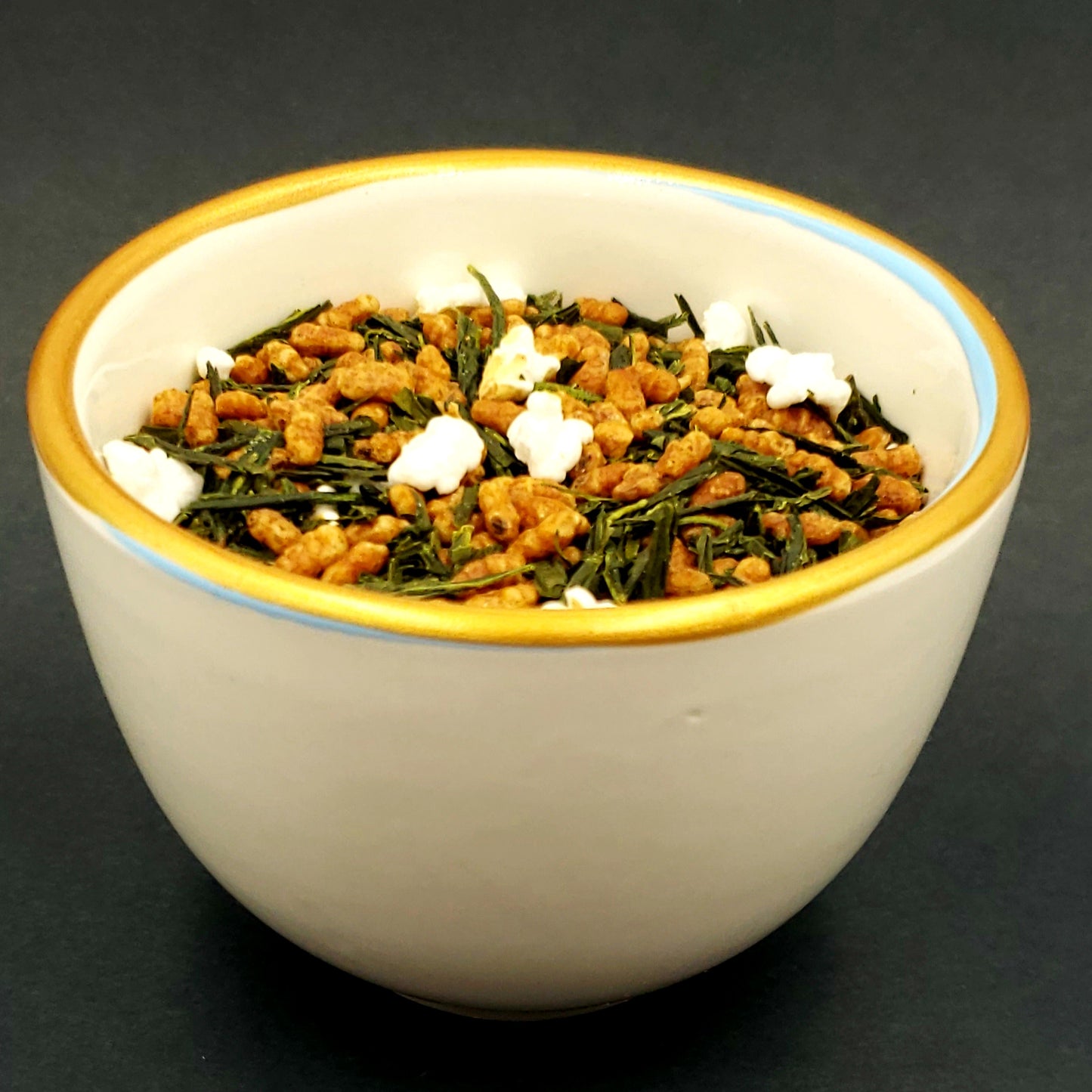 Nateavia Genmaicha, Organic Japanese sencha and toasted brown rice, Yabukita cultivar, Light taste, Authentic Japanese Origin, 80g